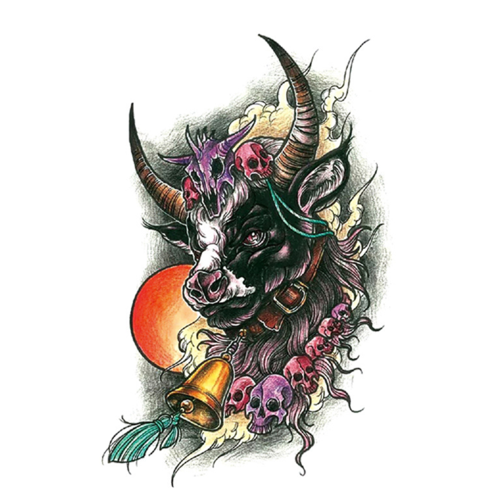 Ox Devil King Waterproof Temporary Tattoo