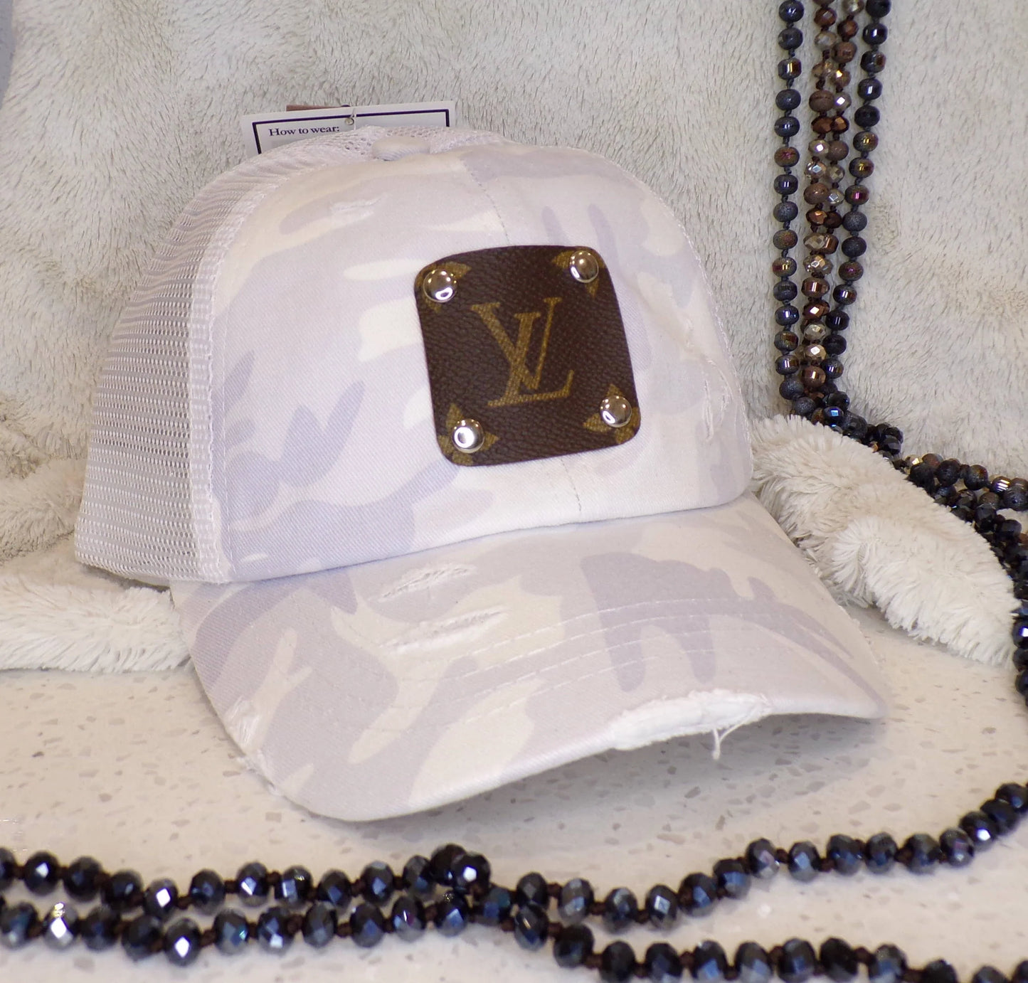 Upcycled Louis Vuitton C.C. Baseball Hat