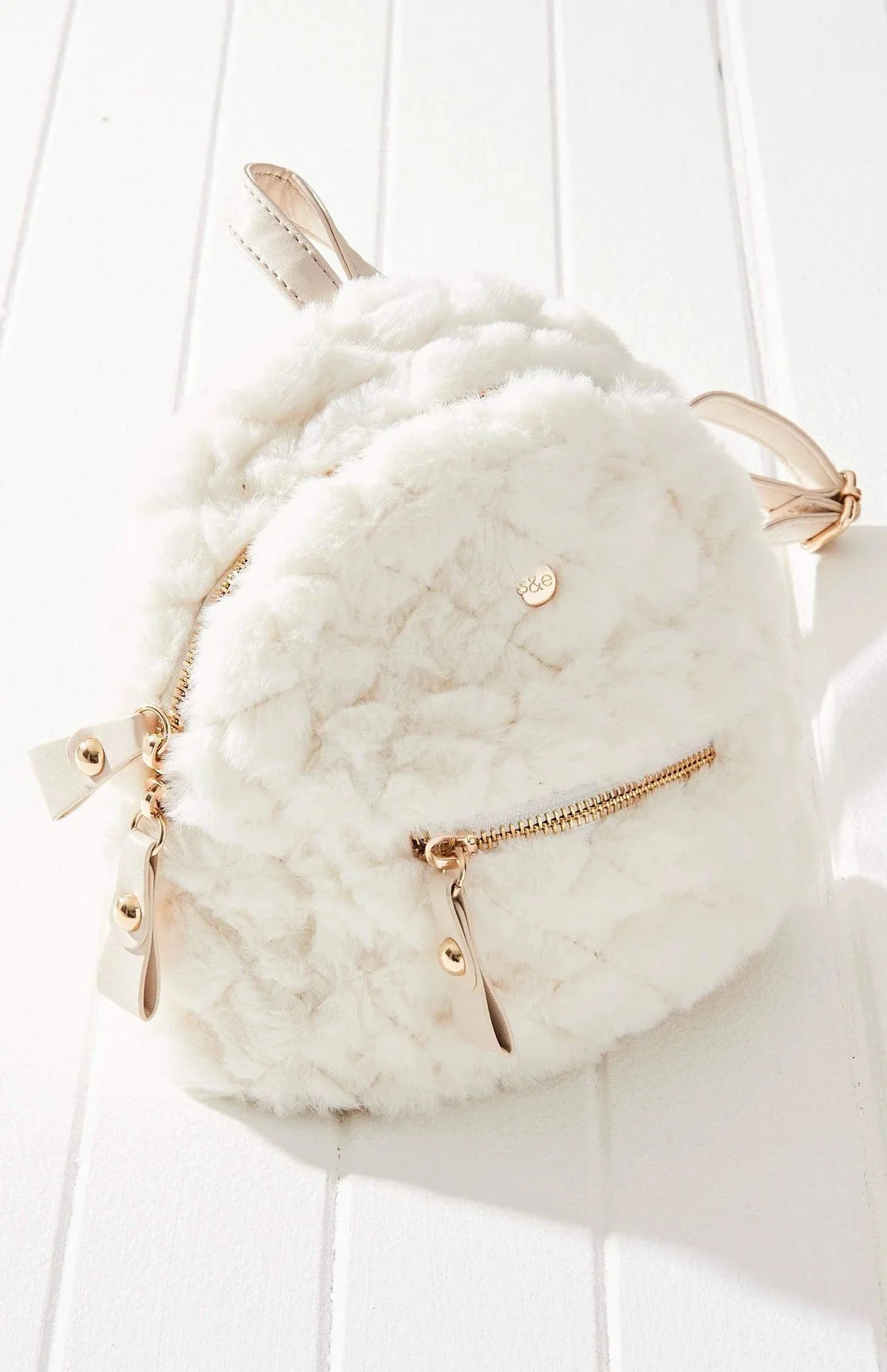 Vegan Fur Freycinet Quilted Mini Backpack