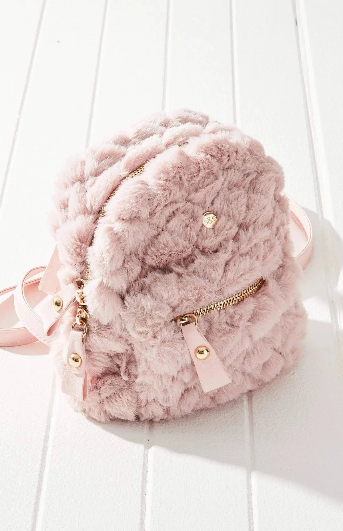 Vegan Fur Freycinet Quilted Mini Backpack