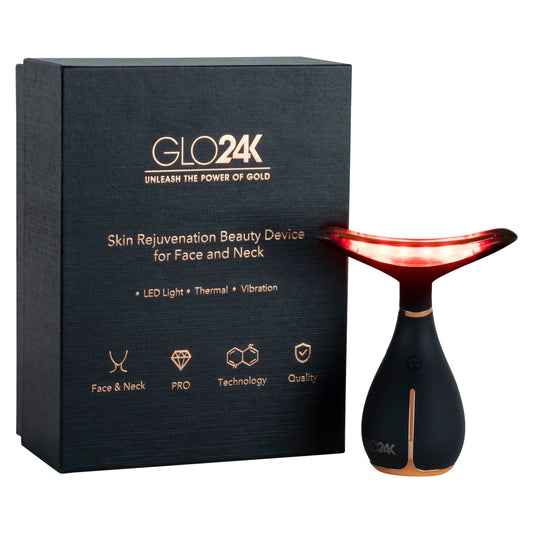 GLO24K Skin Rejuvenation Beauty Device for Face and Neck