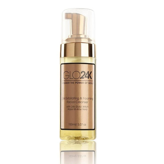 24K Foaming Cleanser with 24k Gold, Witch Hazel & Aloe Vera