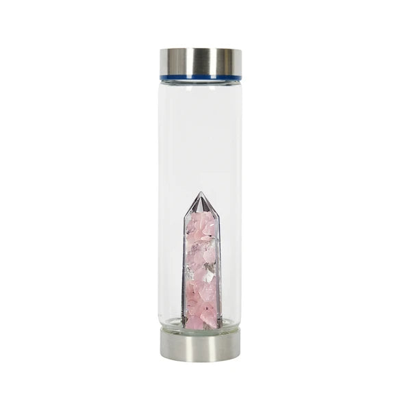 Gem Stone Glass Bottle