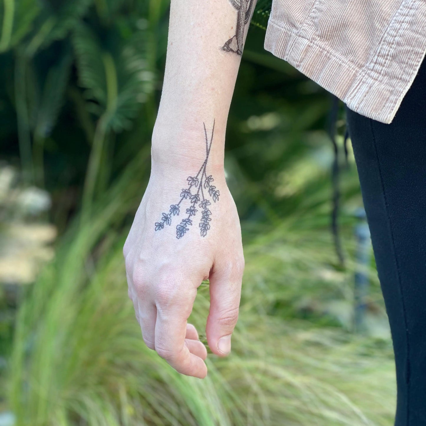 Lavender Twigs Temporary Tattoo