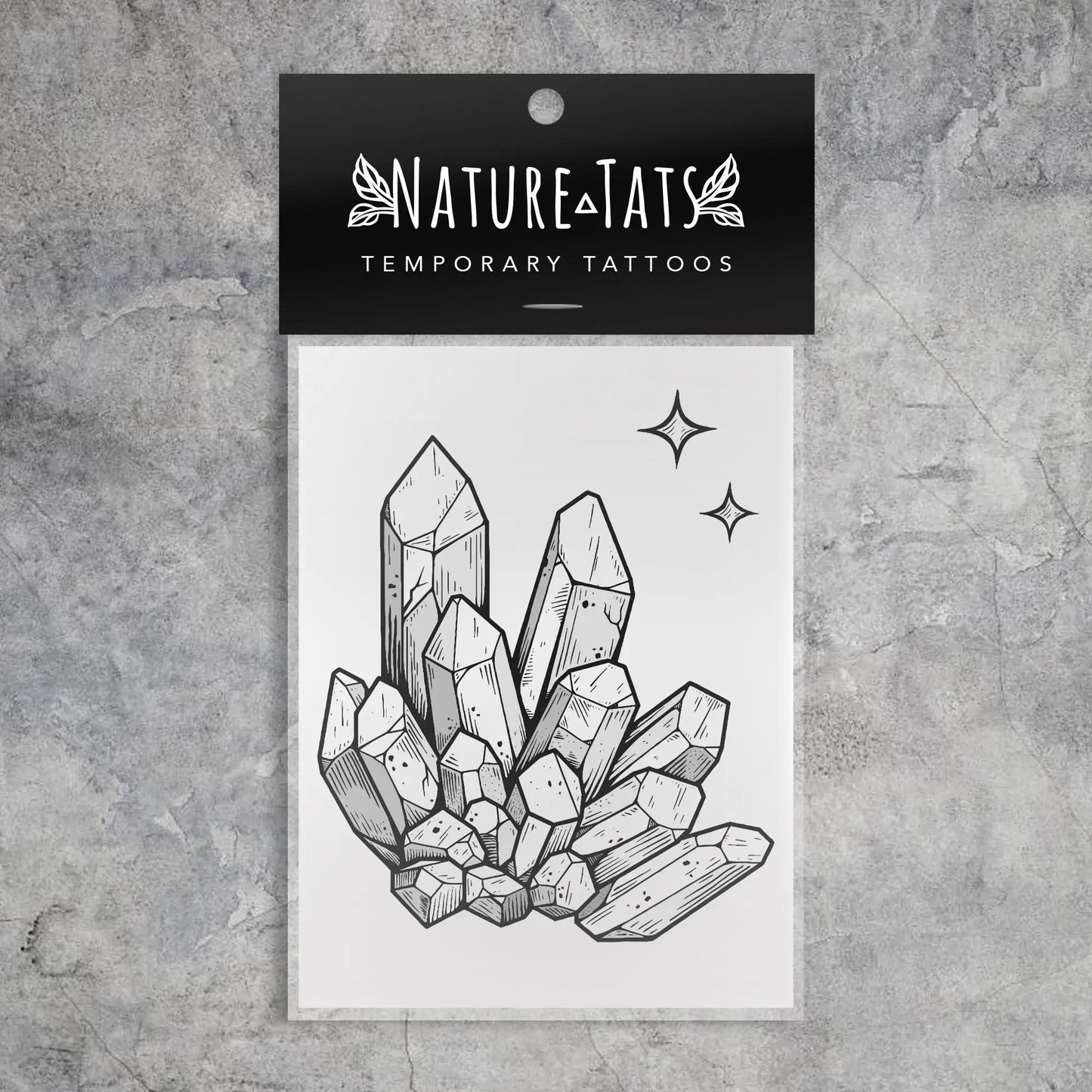 Crystal Quartz Temporary Tattoo