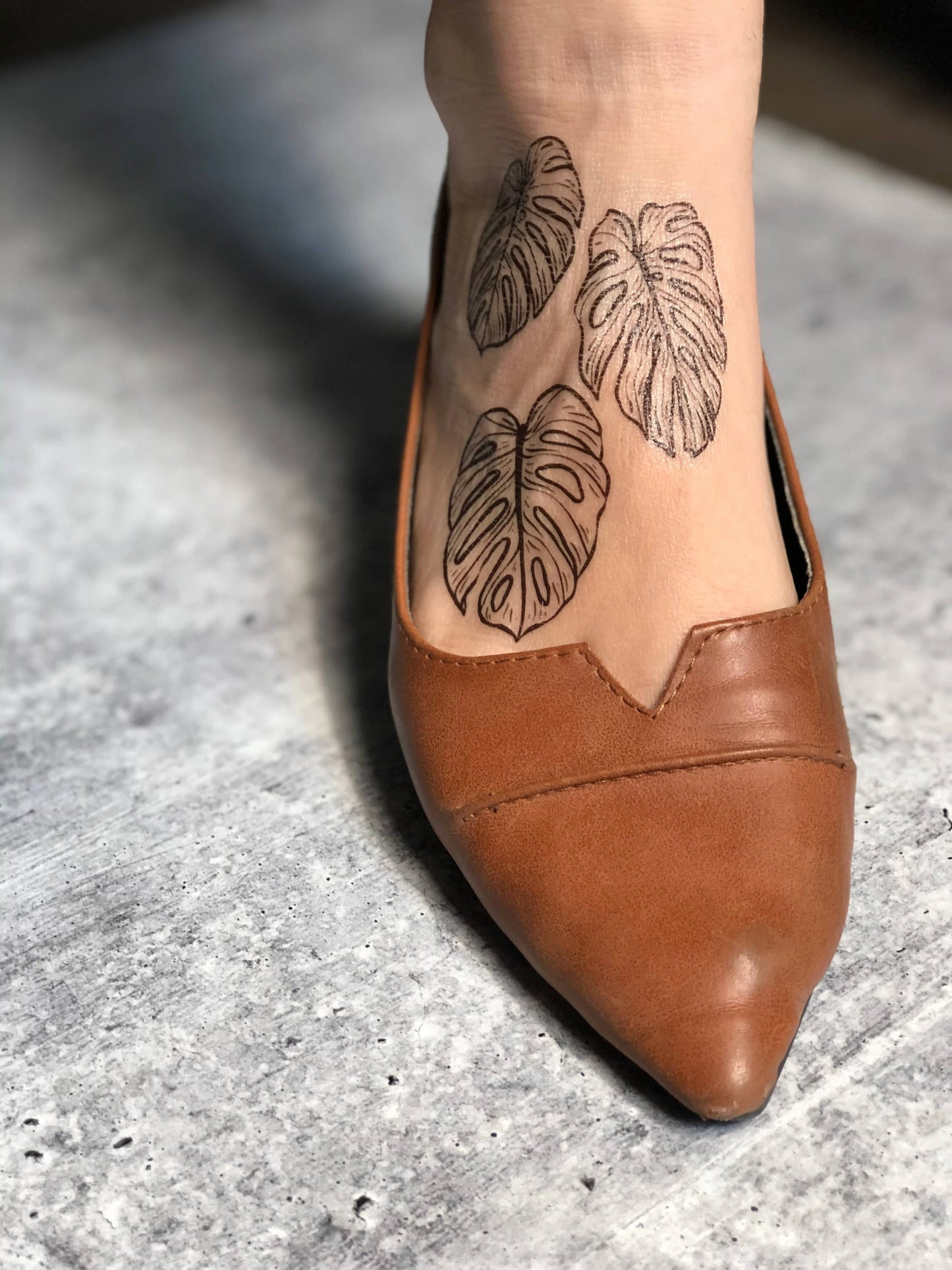 Monstera Leaves Temporary Tattoo