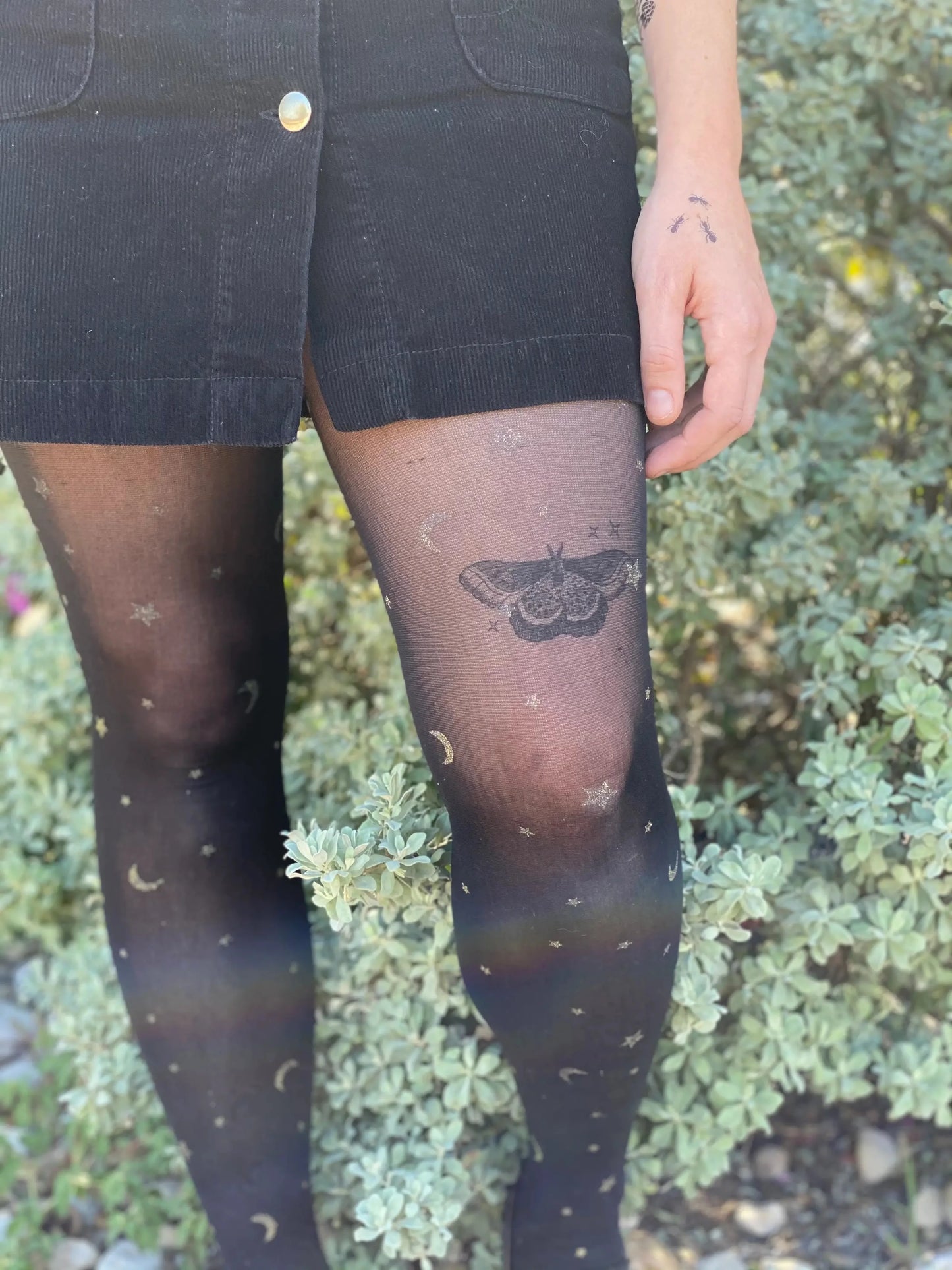 Night Moth Temporary Tattoo