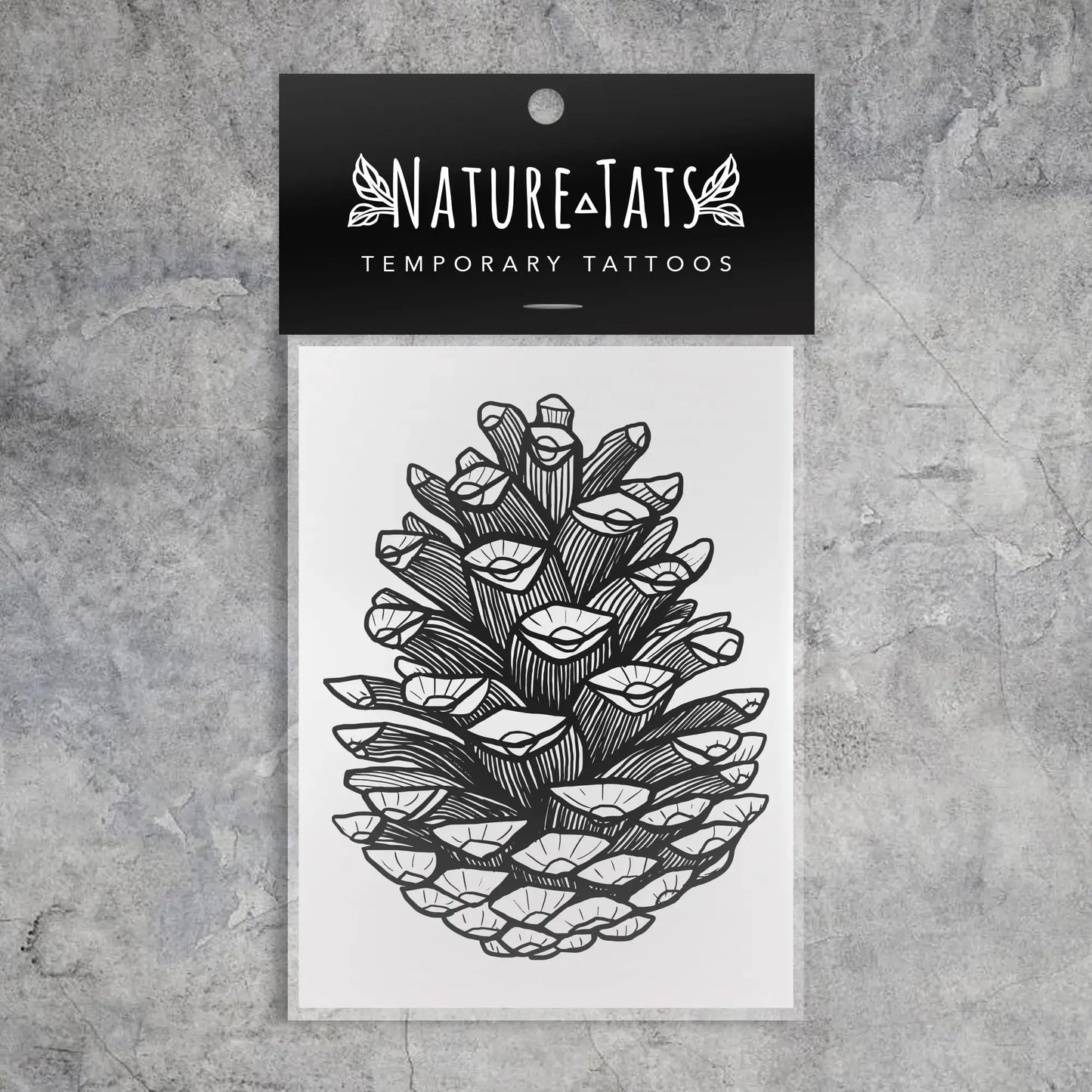 Pinecone Temporary Tattoo