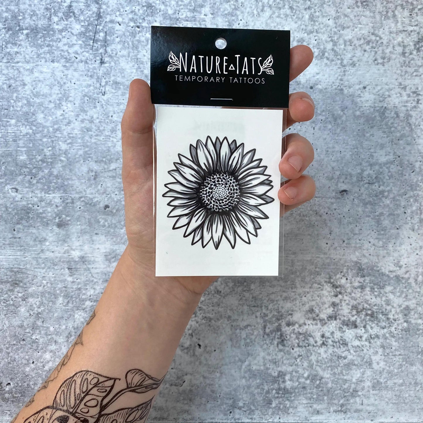 Sunflower Temporary Tattoo