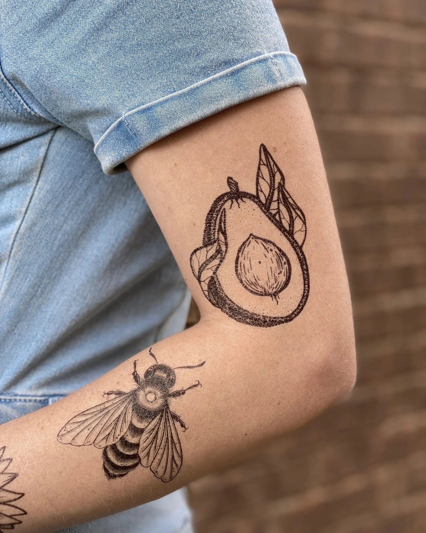 Avocado Temporary Tattoo