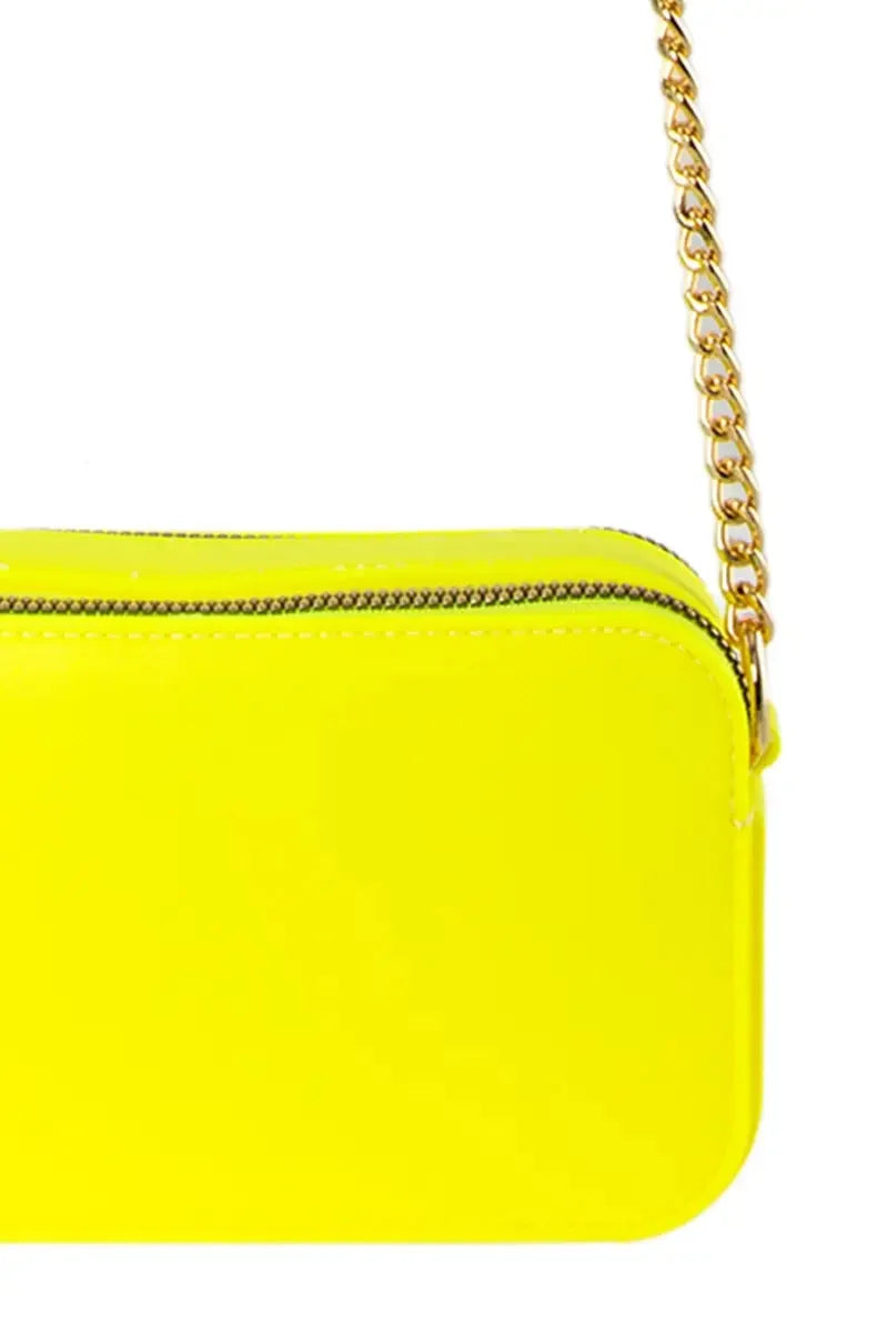 Textured Neon Rectangular Jelly Bag