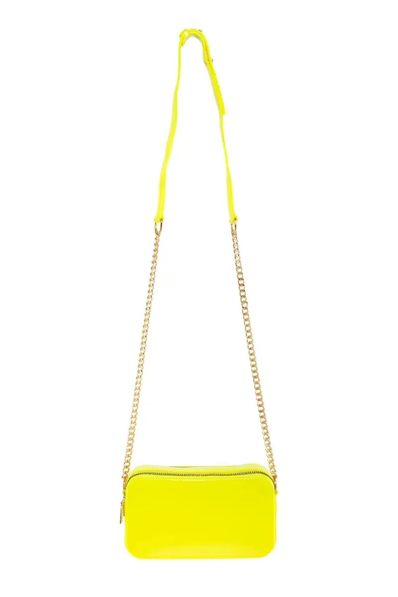 Textured Neon Rectangular Jelly Bag