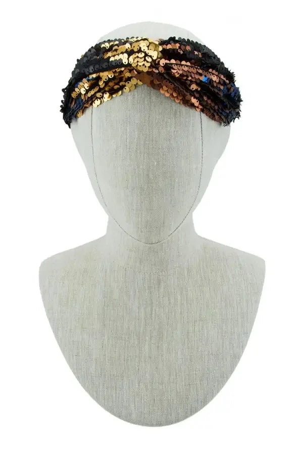 Multi Color Sequins Head Band