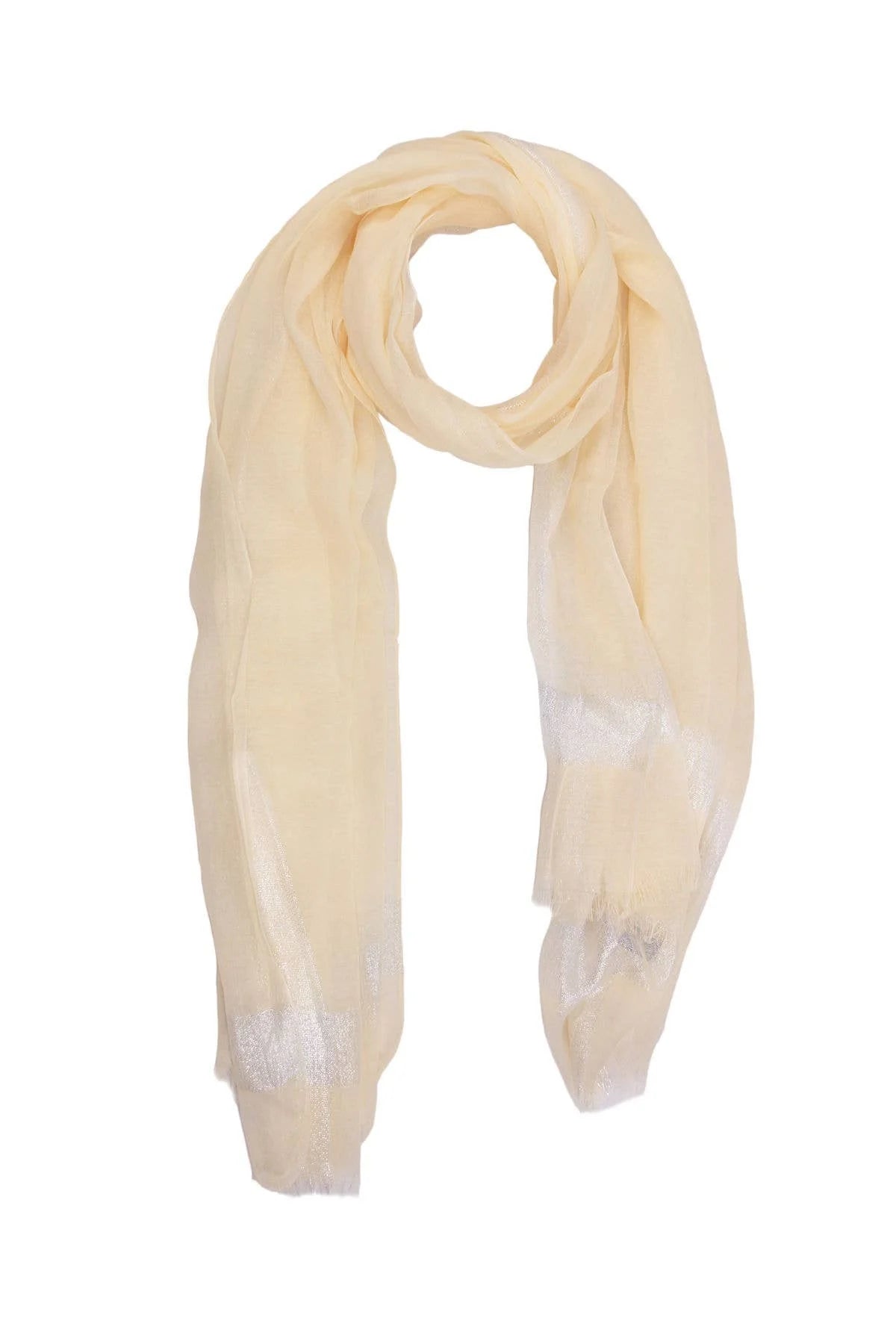 Creamy Spring/Summer Beige Scarf