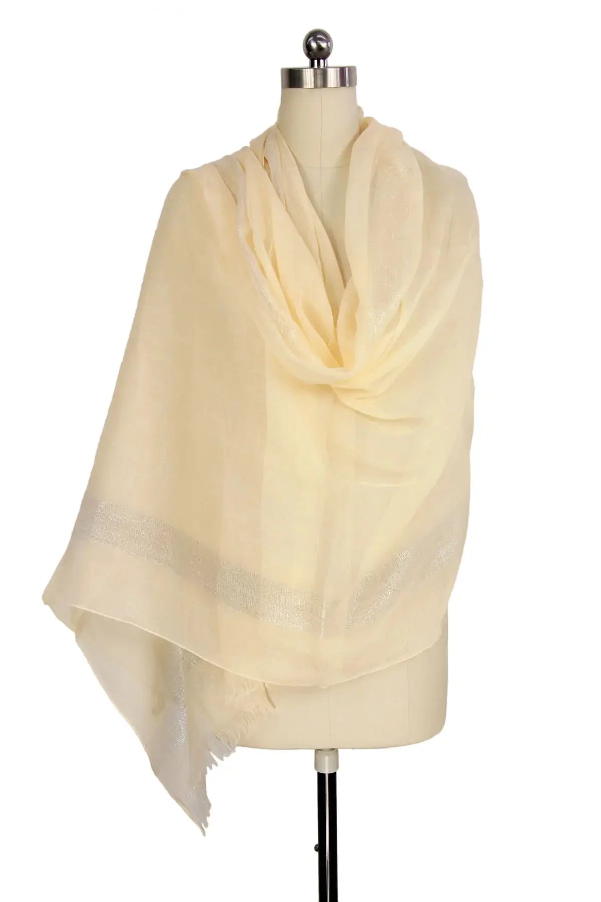 Creamy Spring/Summer Beige Scarf