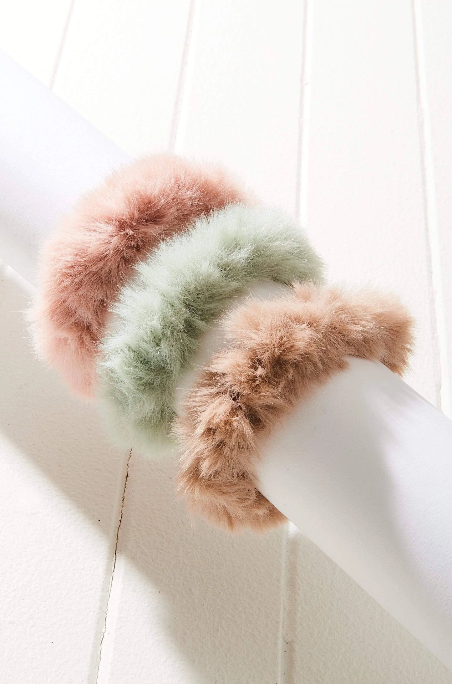 Vegan Freycinet Fur Hair Tie (Set of Three)