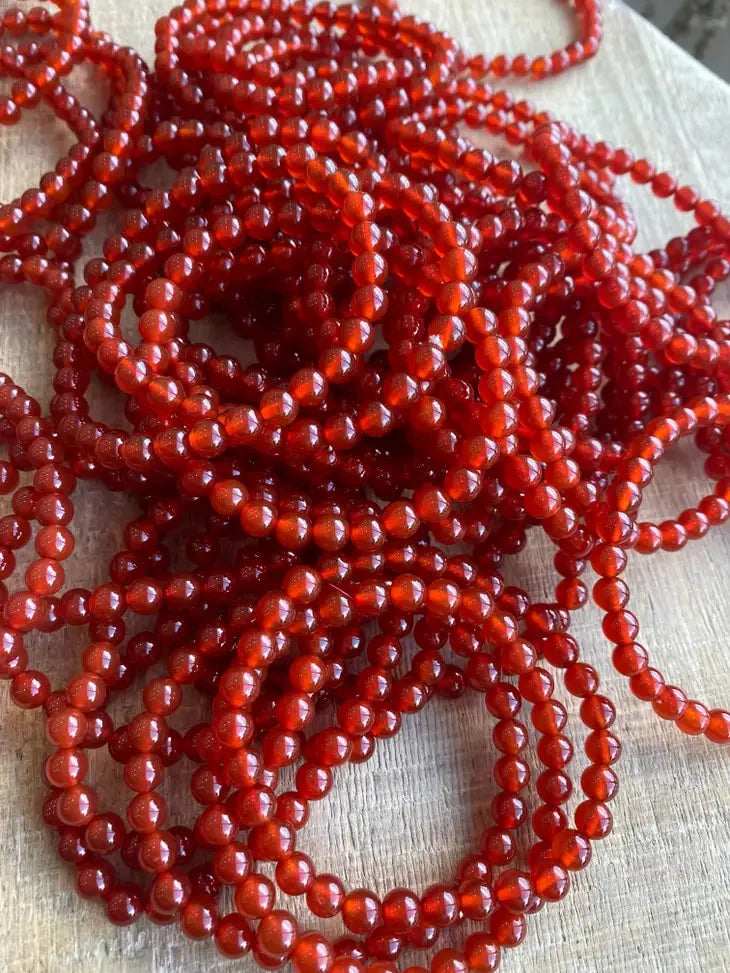 Carnelian Beaded Bracelet