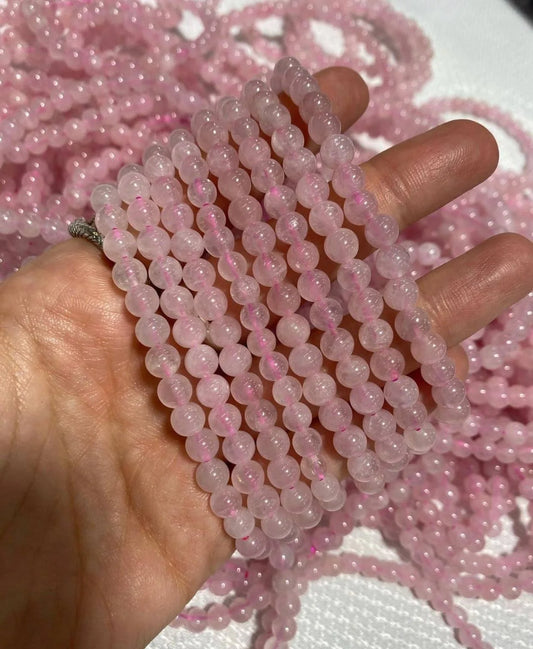 Rose Quartz Beaded Bracelet