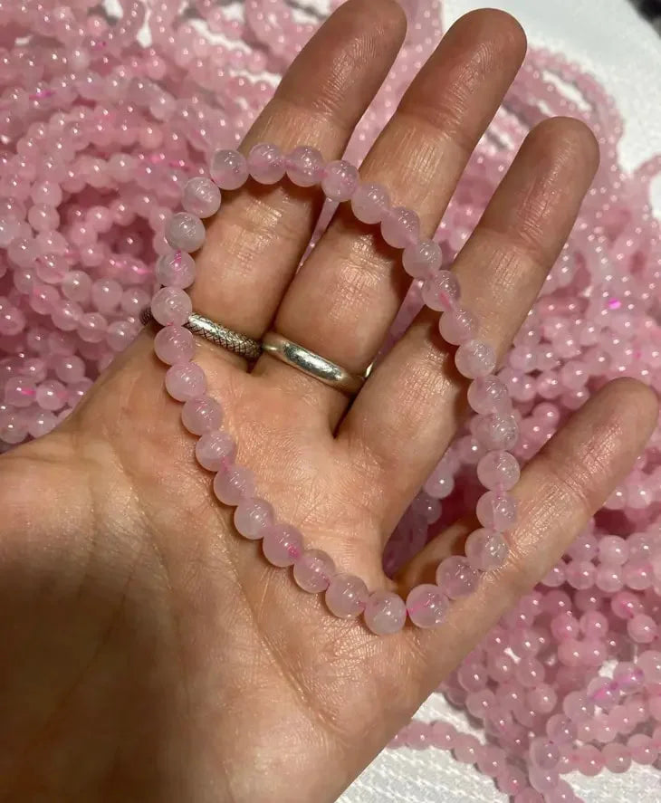 Rose Quartz Beaded Bracelet