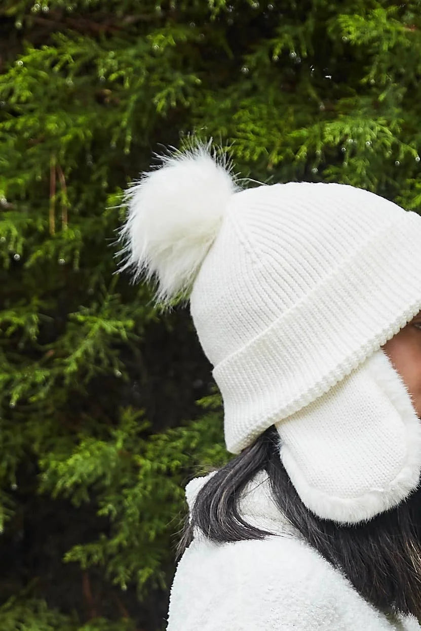 Vegan Fur Alpine Fluffy Trapper Hat Beanie