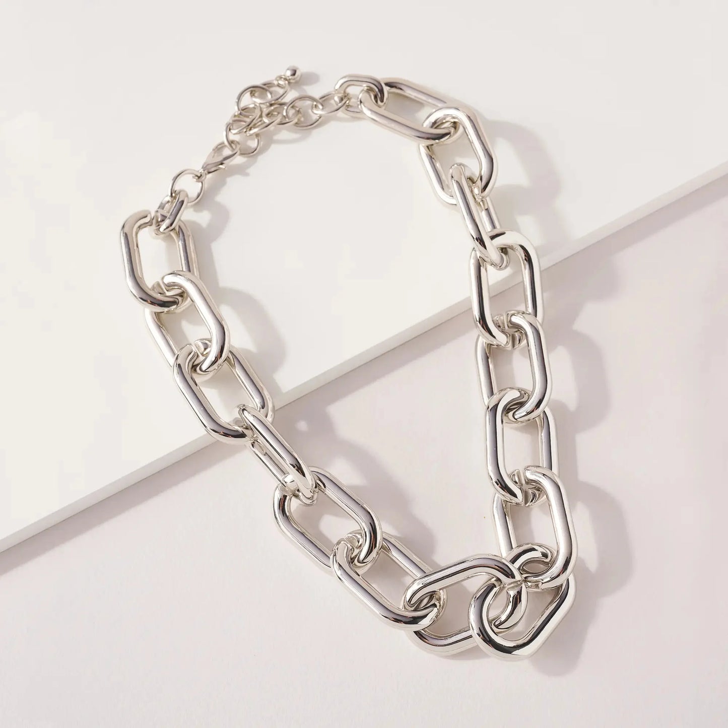 Bold Chain Necklace - silver