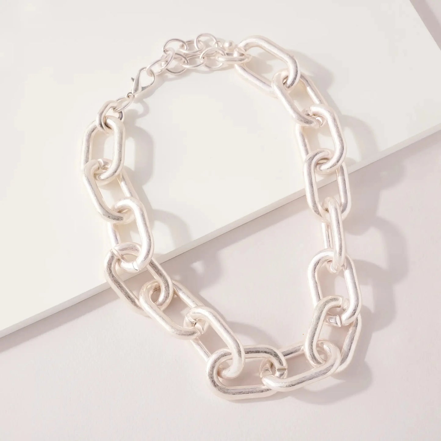 Bold Chain Necklace - silver