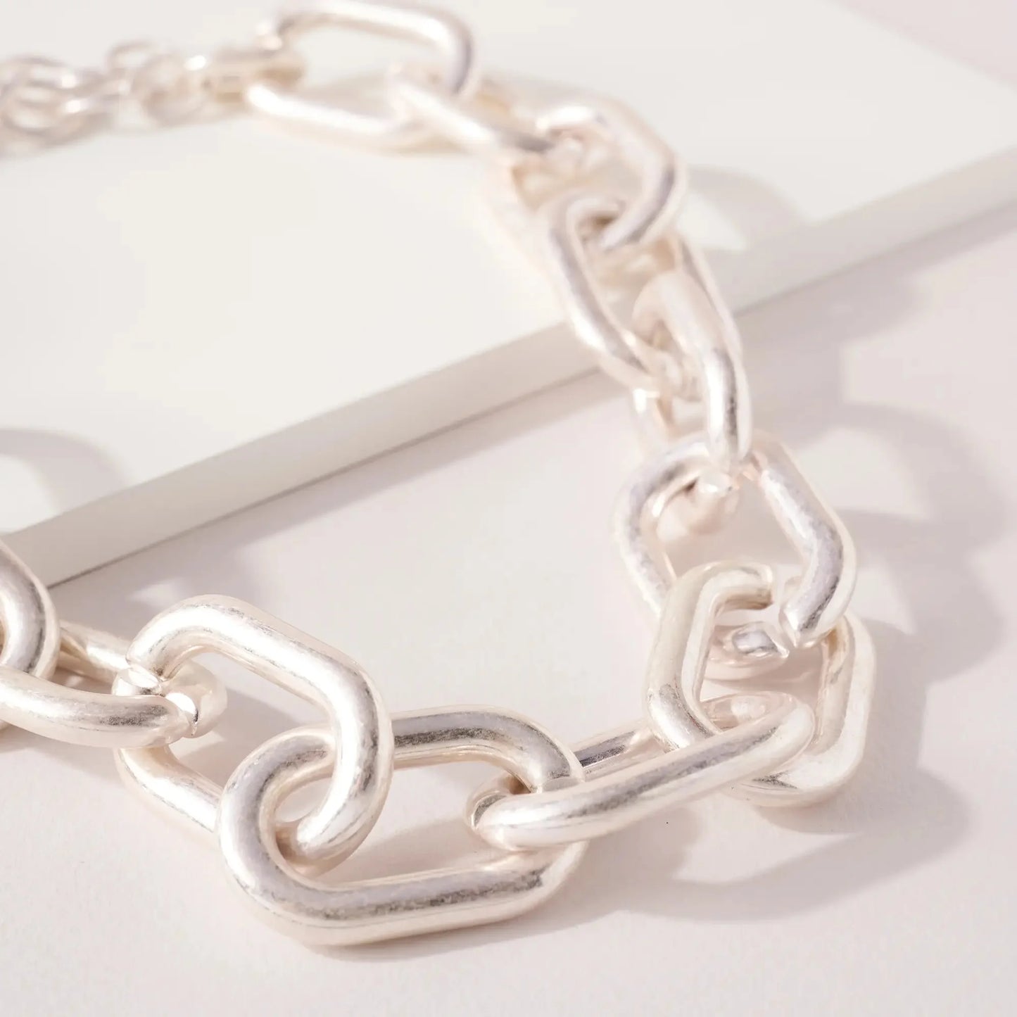 Bold Chain Necklace - silver