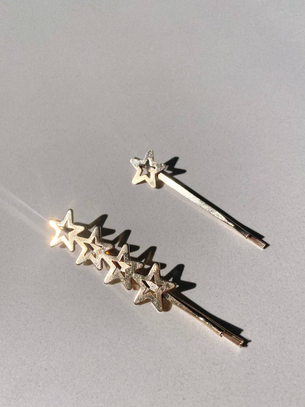 2pc Gold Star Bobby Pin duo Set