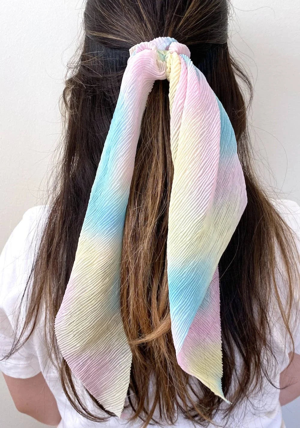 3pc Festival Tie Dye Scarf Scrunchie Set