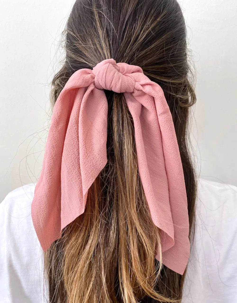 3pc Neutral Scarf Scrunchie trio Set