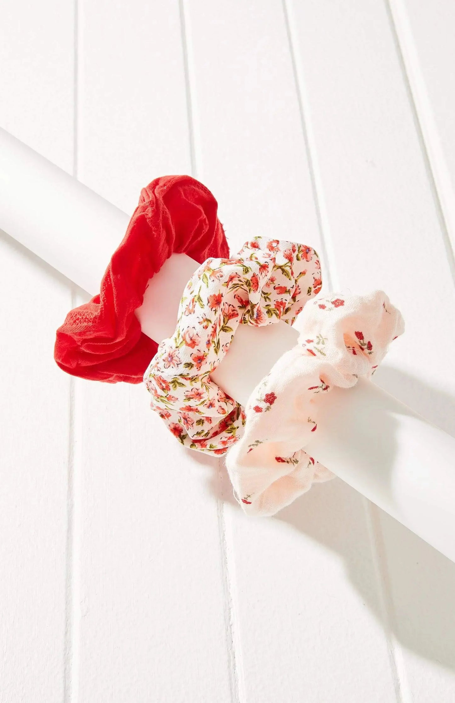 3pc Floral Scrunchie trio Set