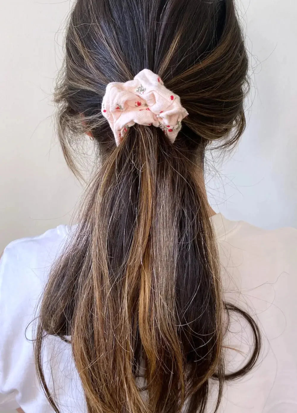 3pc Floral Scrunchie trio Set