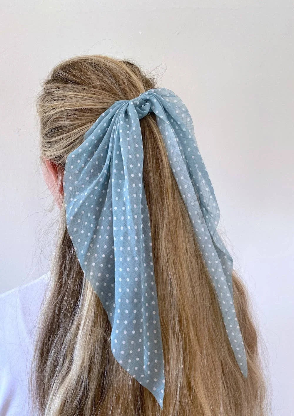 2pc Polka Dot Scarf Scrunchie Set