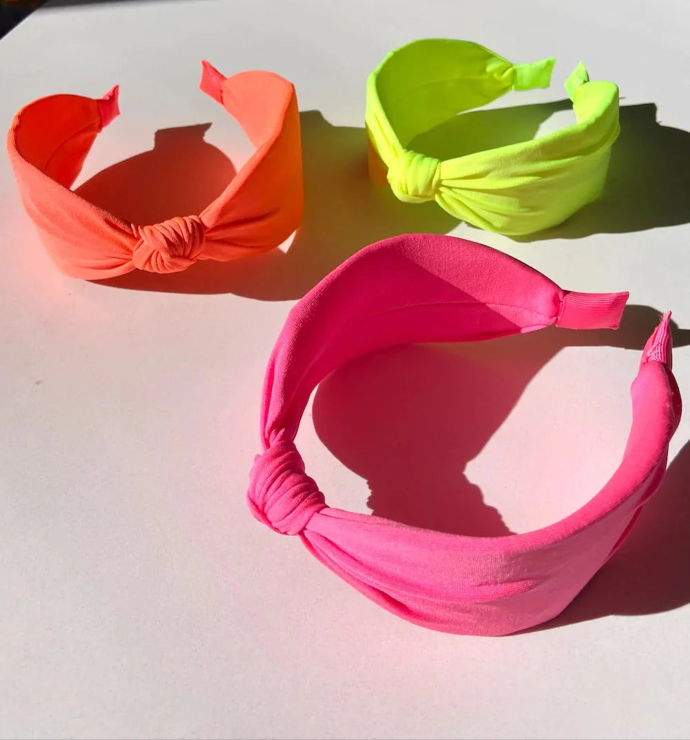 Neon Knotted Headband