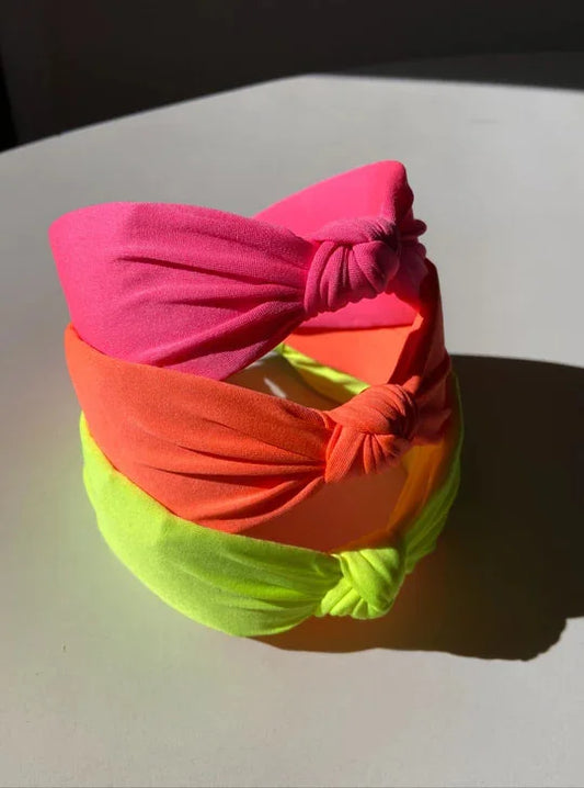 Neon Knotted Headband